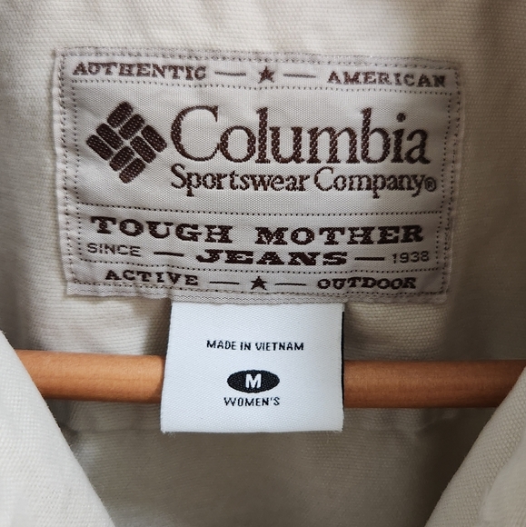 Columbia Women’s Cream Trucker Jacket  Size Medium - Picture 7 of 11